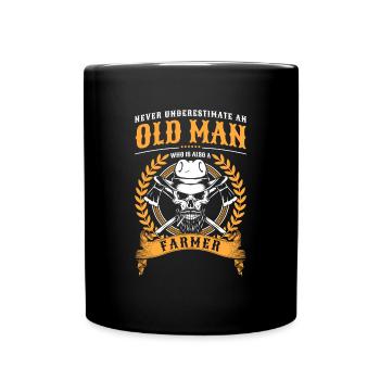 Héros du tracteur agricole - Mug uni - noir - Devant