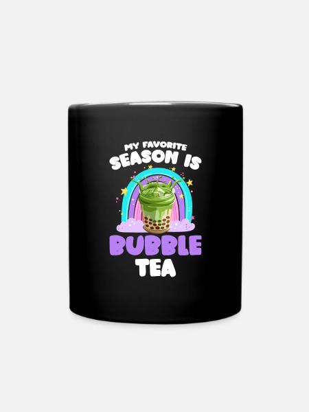 Boba Pearl Milk Iced Tea - Full Colour Mug - black