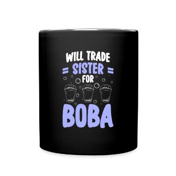 Boba Trend Iced Tea - Full Colour Mug - black - Front