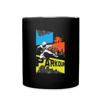Parkour Traceur - Mug uni - noir - Devant