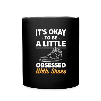 Shoe Collector Shoe Lover Fashion Couple - Full Colour Mug - black - Front