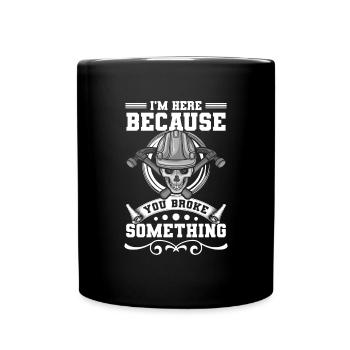 Craftsman Profession Hammer House - Full Colour Mug - black - Front