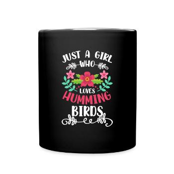 Vögel Natur Lifestyle - Tasse einfarbig - Schwarz - Vorne