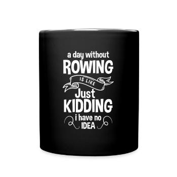 Rowing Machine Training Endurance Ergometer - Full Colour Mug - black - Front