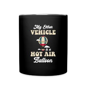 Hot Air Balloon Sky Flame - Full Colour Mug - black - Front