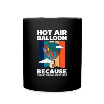 Hot Air Balloon Enterprise Flame Adventure - Full Colour Mug - black - Front