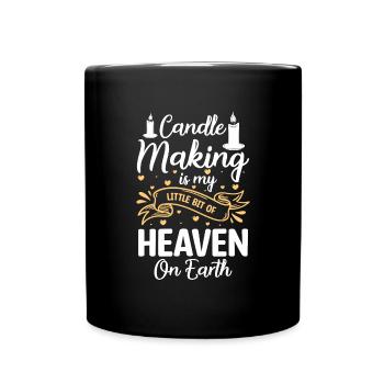 Candles Light Friendship - Full Colour Mug - black - Front