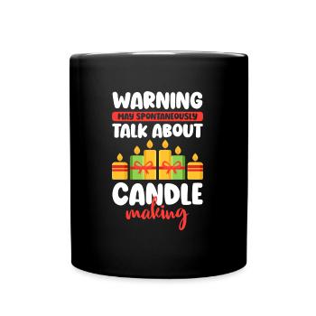 Candle Light Partner Romance - Full Colour Mug - black - Front