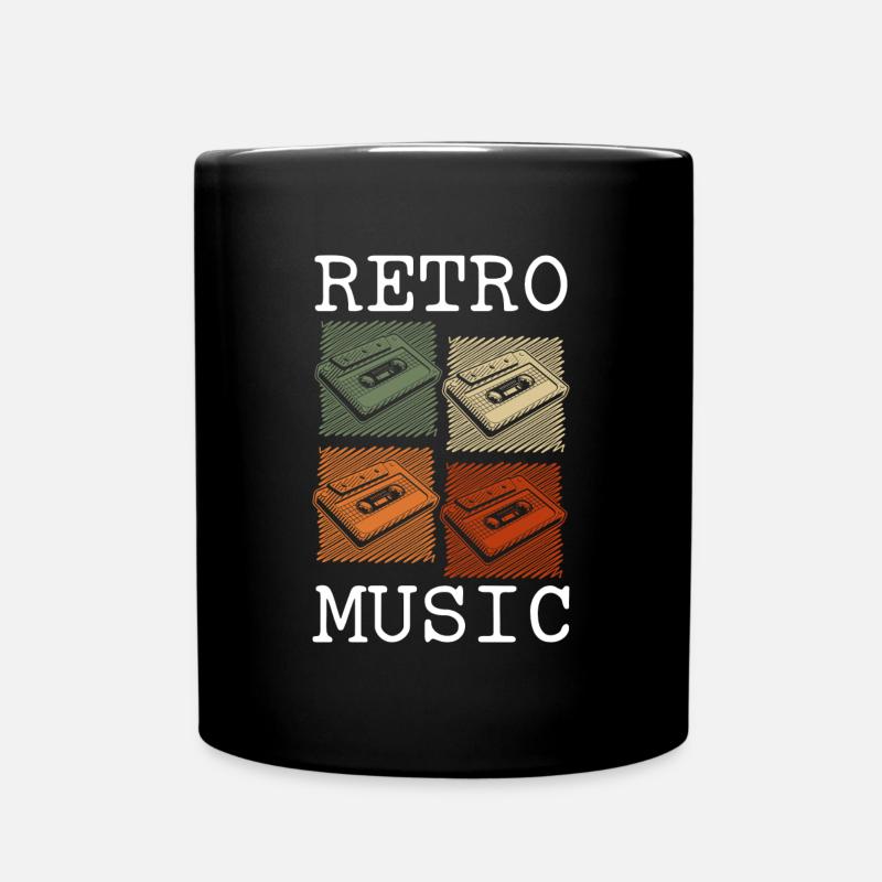 Kasette Retro 80er Jahre Original - Tasse einfarbig - Schwarz