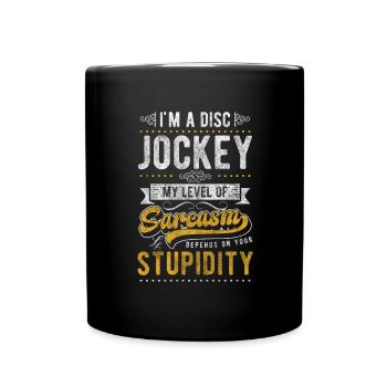 Fête disque vinyle humeur hobby - Mug uni - noir - Devant