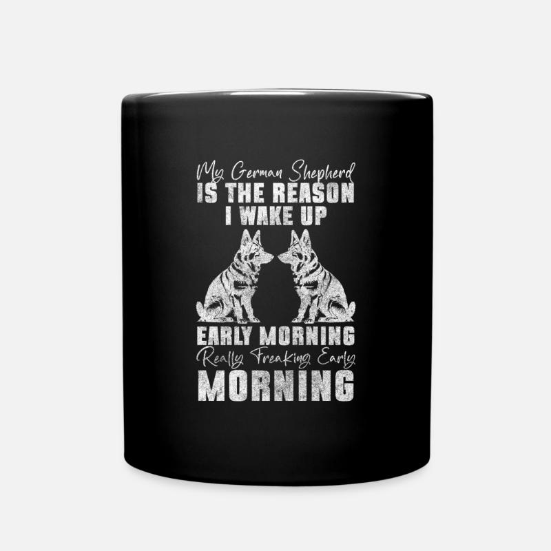 Chien Race de chien Schutzhund Chien de pistage - Mug uni - noir