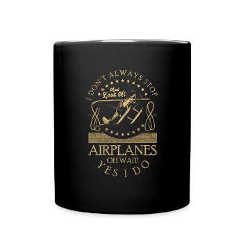 Maquette d’avion Hobby Art - Mug uni - noir - Devant