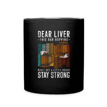 Party Wine Disco - Full Colour Mug - black - Front