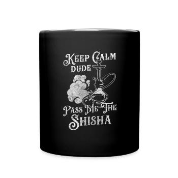 Hookah Rauchen Chillig Nikotin - Tasse einfarbig - Schwarz - Vorne