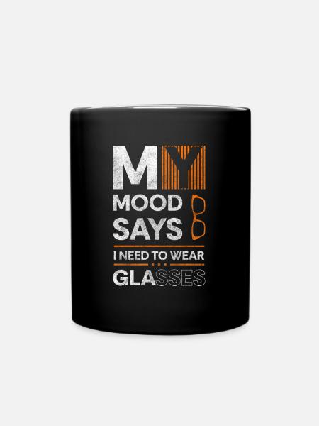 Brille Optiker Student - Tasse einfarbig - Schwarz