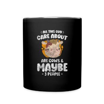 Éleveur de bovins Fermier Laitier Bell - Mug uni - noir - Devant