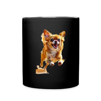 Chihuahua - Tasse einfarbig - Schwarz - Vorne