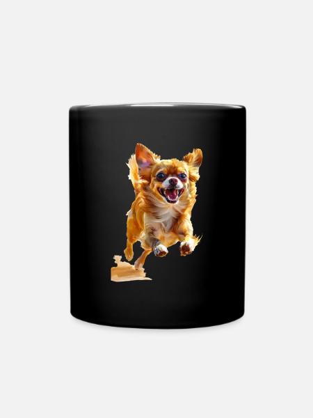 Chihuahua - Tasse einfarbig - Schwarz