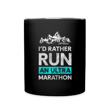 Marathon Running Shoes Workout No Excuses - Full Colour Mug - black - Front