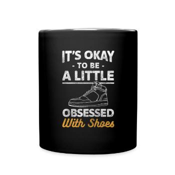 Shoes Wife Sneaker Shopping Addiction - Full Colour Mug - black - Front