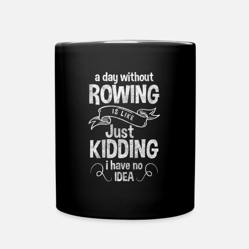 Sports d’aviron Muscles Sculling - Mug uni - noir