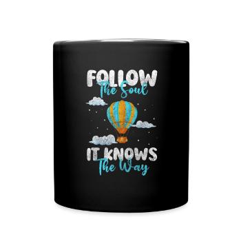 Hot Air Balloon Fire Adventure Hot - Full Colour Mug - black - Front