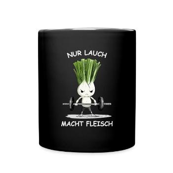 Bodybuilder - Tasse einfarbig - Schwarz - Vorne