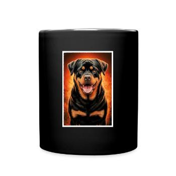 ROTTWEILER MON AMI - Mug uni - noir - Devant