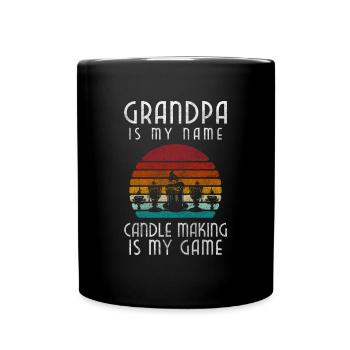 Kerzen Hobby Dekoration Wachs - Tasse einfarbig - Schwarz - Vorne