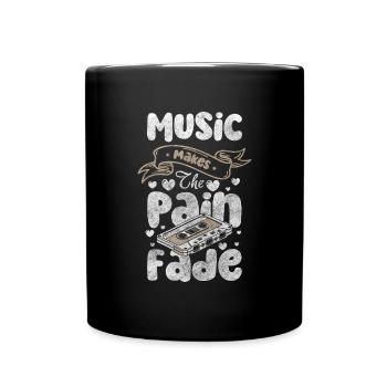 Retro Cassette Radio 80s Party - Full Colour Mug - black - Front