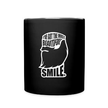 J'ai le plus beau sourire - Mug uni - noir - Devant