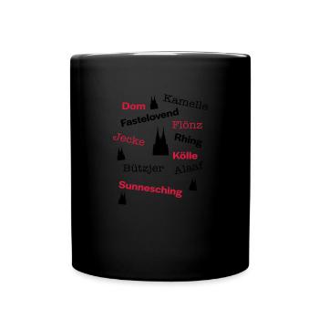 Kölsche Language - Full Colour Mug - black - Front