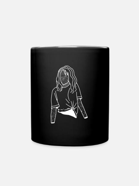 Belle fille - Mug uni - noir