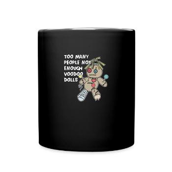 Costume de sorcière poupée vaudou Halloween - Mug uni - noir - Devant