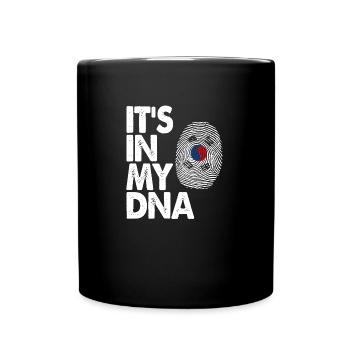C'est dans mon ADN Drapeau de la Corée du Sud Fier coréen né F - Mug uni - noir - Devant