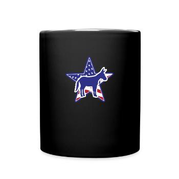 Funny Election Humor Democrat - Full Colour Mug - black - Front
