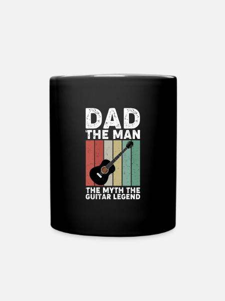 Dad The man The myth The guitar LEGEND - Mug uni - noir