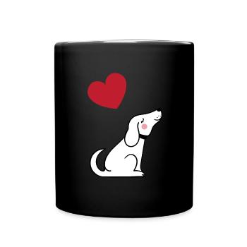 Chien - Mug uni - noir - Devant