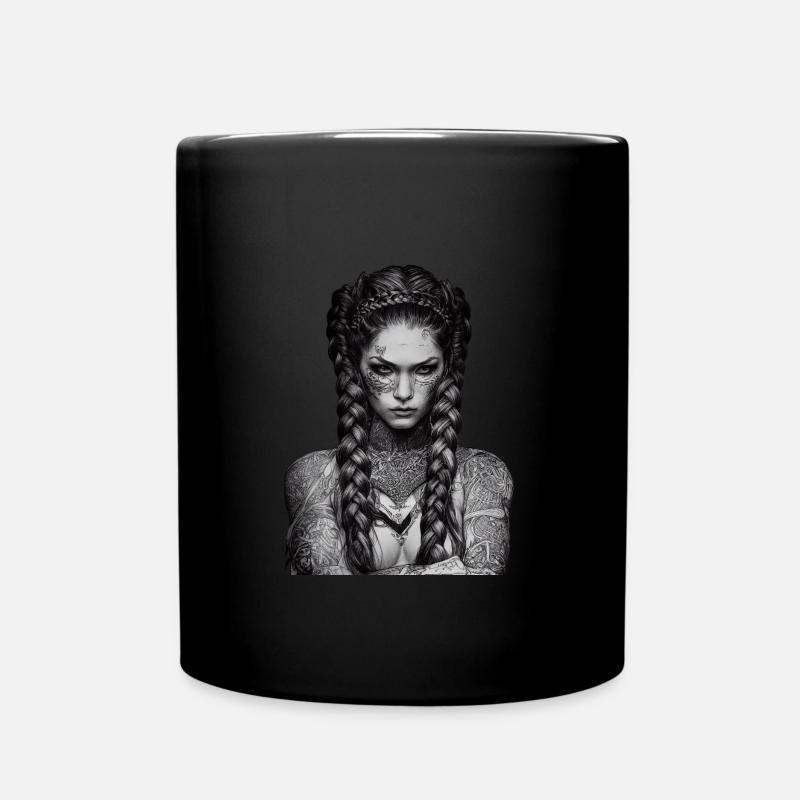 Tattooed Viking 2 - Full Colour Mug - black