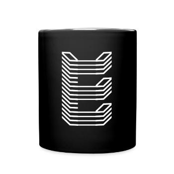Unique Letter E Logo Design « Blanc » - Mug uni - noir - Devant