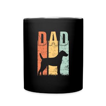 Patterdale Terrier Papa Dad Master Vintage - Full Colour Mug - black - Front