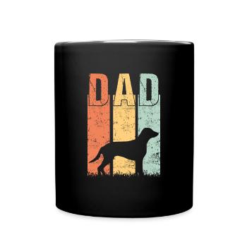 Curly Coated Retriever Dad Papa Master Dog Papa - Mug uni - noir - Devant
