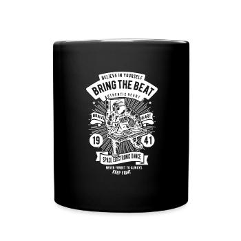 Space DJ - Tasse einfarbig - Schwarz - Vorne