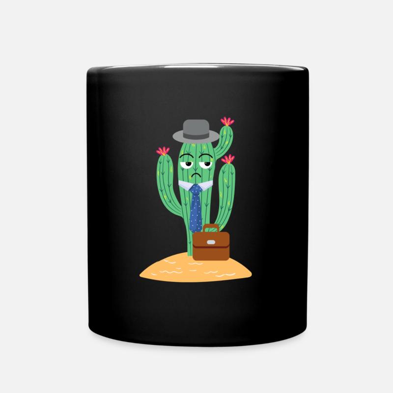 Cactus de travail - Mug uni - noir