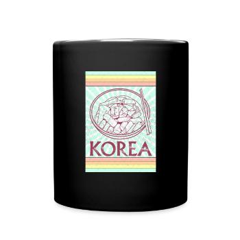 Korean Bibimbap Cuisine Dish Ramen Rice - Full Colour Mug - black - Front
