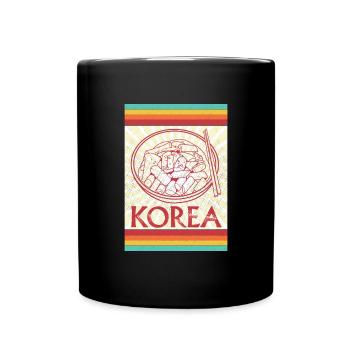 Korean Bibimbap Cuisine Dish Ramen Rice - Full Colour Mug - black - Front