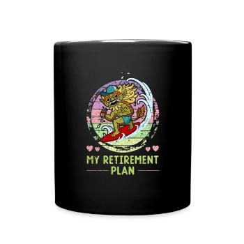 Bali Surfer Barong Summer Indonesia Holidays - Full Colour Mug - black - Front