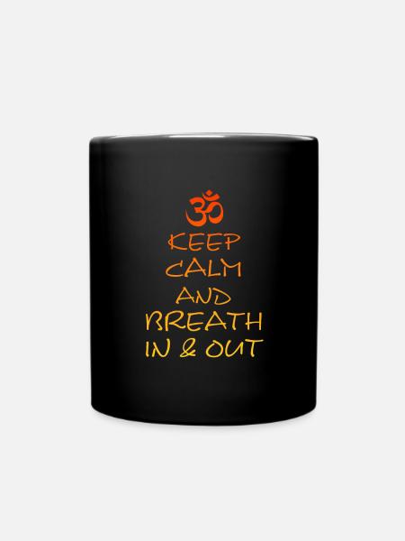 Yoga - Tasse einfarbig - Schwarz