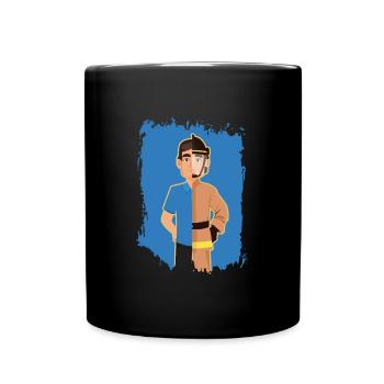 Héros de la vie quotidienne | Héros héros sauveteur - Mug uni - noir - Devant