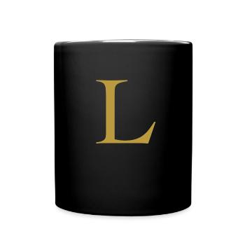 Golden L - Full Colour Mug - black - Front